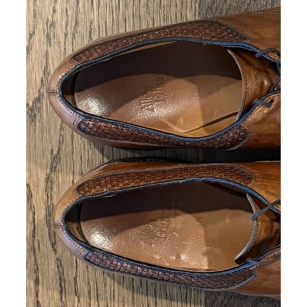 Allen Edmonds Norfolk Woven Leather Derby Oxford Dress Shoes Men’s Sz 10.5D - Picture 8 of 12